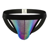 Multicolor mesh hollow triangular briefs