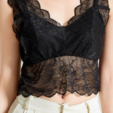 Mulberry Silk-Trimmed Bra