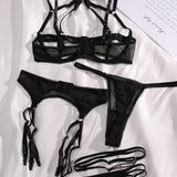 Strap Three-Piece Sexy Lingerie Set