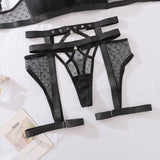 Lace Mesh Sheer Lingerie Set