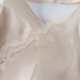 Mulberry Silk-Trimmed Satin Triangle-Cup Bra