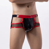 Glossy Harness Jockstrap with Mesh and Strappy Design