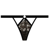 Seductive Black Lace Lingerie with Straps and Chain Accents