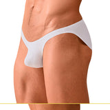 Low-Rise Ribbed Ice Silk Bikini Briefs