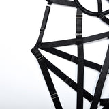 Complex Craftsmanship Crisscross Stitch Sexy Bodysuit