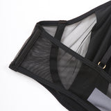Thin Mesh Chain Suspender Sexy Lingerie Set