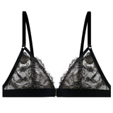 Seductive Black Lace Lingerie with Straps and Chain Accents