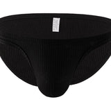 Cotton-Style Breathable Ribbed Triangular Briefs