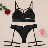 Strap Hollow Lingerie Set