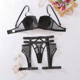 Lace Mesh Sheer Lingerie Set