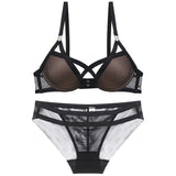 Mesh Strap Design Women's Lingerie Set