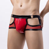 Glossy Harness Jockstrap with Mesh and Strappy Design