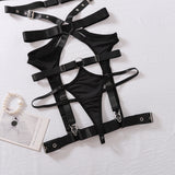 Cross Strap Hollow Lingerie Set