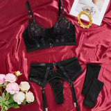 Ultra-Thin Lace Sexy Lingerie Set