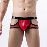 Glossy Harness Jockstrap with Mesh and Strappy Design