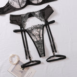 Hollow Lace Sheer Lingerie Set