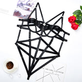 Complex Craftsmanship Crisscross Stitch Sexy Bodysuit