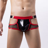 Glossy Harness Jockstrap with Mesh and Strappy Design